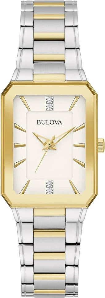 Relojes de pulsera banda de oro Bulova Diamond