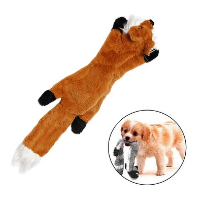 fox squeaky dog toy