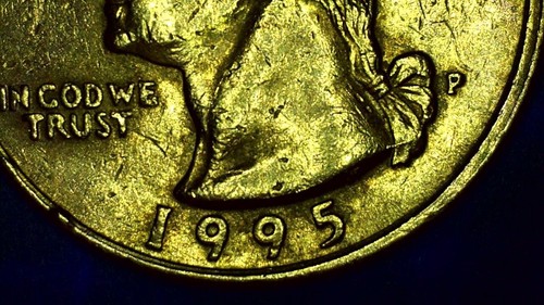 1995-P Washington Quarter | Mint Error | OFF-CENTER OBVERSE/REVERSE - Picture 6 of 20