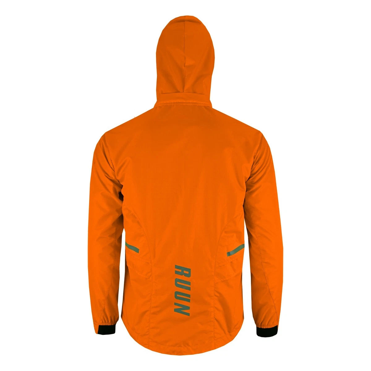 Cycling rain jacket Hooded casual waterproof outdoor Men running top HI VIZ RUUN