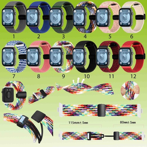 Für Huawei Watch Fit 4 / 4 Pro / 3 Geflochten Sport Nylon Armband Magnetisch - 第 1/13 張圖片