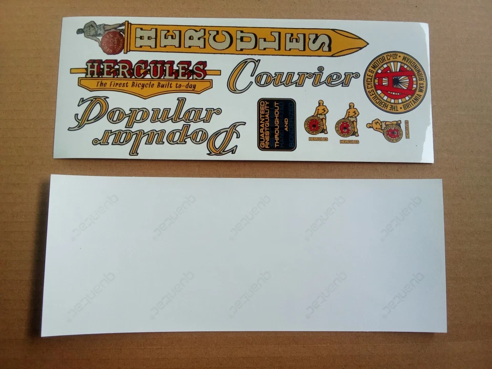 Lote 2 Piezas Pegatinas Nuevas HERCULES Vynil Para Bicicleta De Colección (Envío Gratis) Foto 2 de 4