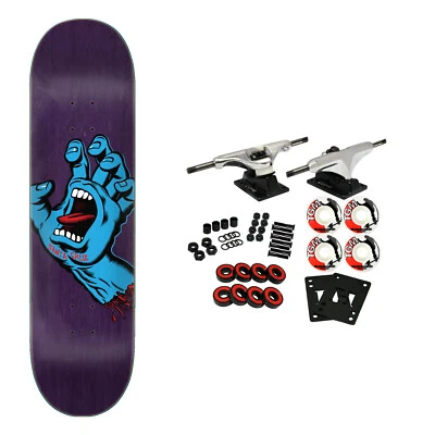 Santa Cruz Skateboard Complete Screaming Hand Purple 8.375" x 32"