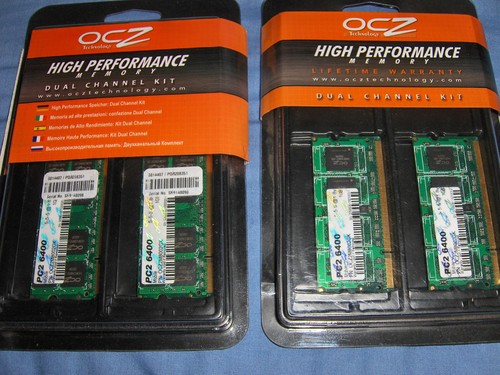 OCZ LAPTOP MEMORY 2GB PC2-6400 DDR2 Memory (2x1GB Kit) DUAL CHANNEL HIGH SPEED. - Picture 3 of 3
