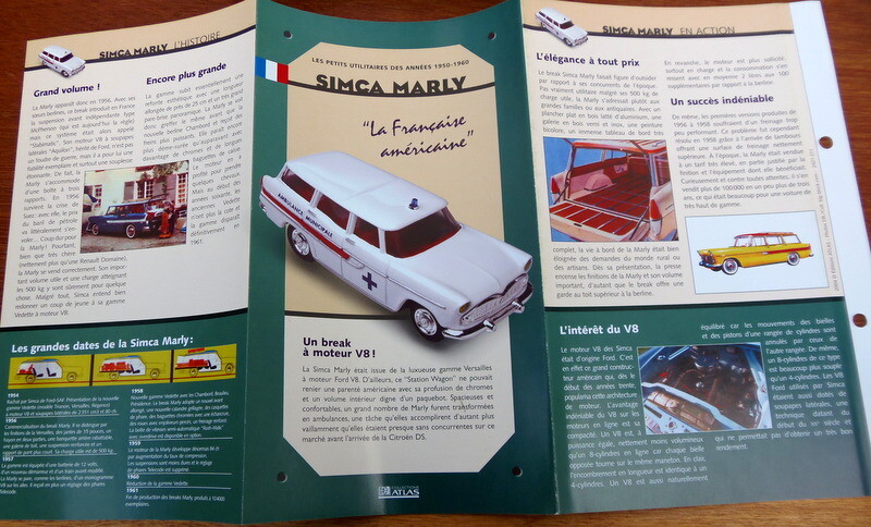 SIMCA BREAK MARLY AMBULANCE - 1/43ème - miniature en métal - STRITEMENT NEUVE - par ELIGOR - 2003 - Collection