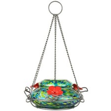 Bird Products GHF7 Hand Blown Illuminated Top Fill Hummingbird Feeder