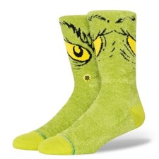 Stance The Grinch X Stance Da Da Dagrinch Cozy Poly Crew Socks  L