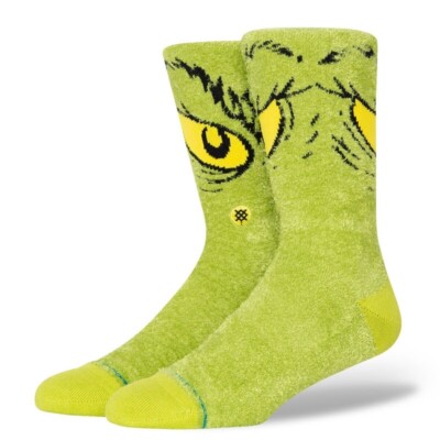 Stance The Grinch X Stance Da Da Dagrinch Cozy Poly Crew Socks | L