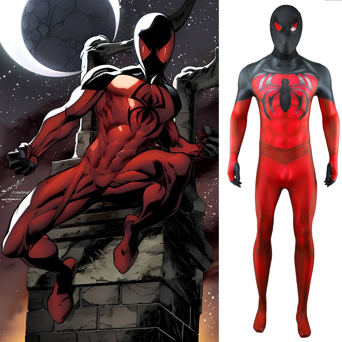 MEDICOM TOY - SCARLET SPIDER BLACK COSTUME セット 送料無料【新品未開封】 BE@RBRICK SPIDER-MAN BLACK COSTUME