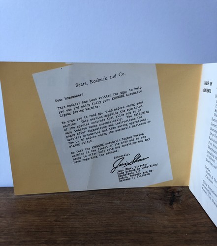 Vtg Kenmore Model 48 Zig Zag Sewing Machine Instruction Manual(s) - Picture 3 of 5