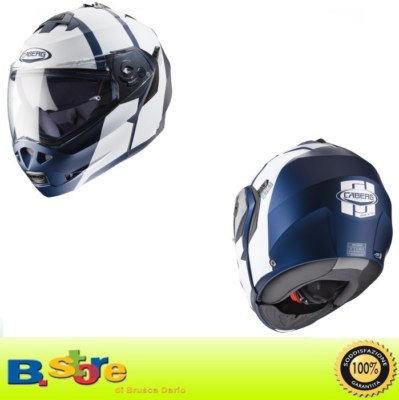 MODULARER CABERG HELM DUKE II 2 IMPACT H5 BLAU MATT YAMA/WEISS GRÖSSE XS