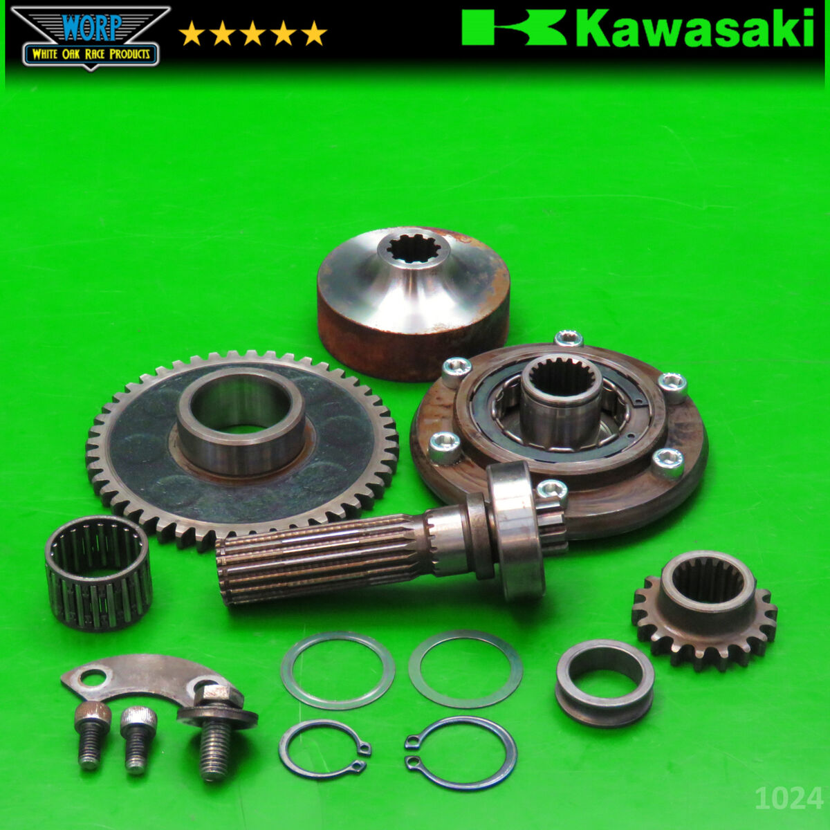 GENUINE OEM 1992 KAWASAKI NINJA ZX7R STARTER GEAR SET ONE-WAY REDUCTION 13061-11 GENUINE OEM 1992 KAWASAKI NINJA ZX7R STARTER GEAR SET ONE-WAY REDUCTION 13061-11