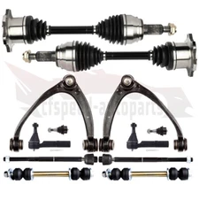 12PCS Front Upper Control Arm Suspension CV Axle Shaft For Tahoe GMC Sierra 1500