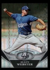 ALLEN WEBSTER RED SOX ROOKIE CHROME XFRACTOR RC 2011 BOWMAN PLATINUM PROSPECTS