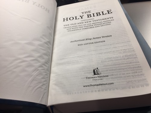 Holy Bible Nelson KJV Riesendruck blaues Leder (5-3/4" x 8-7/8") - Bild 10 von 15