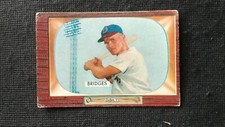 1955 Bowman Baseball card # 136 Rocky Bridges  ( VG TO EX)