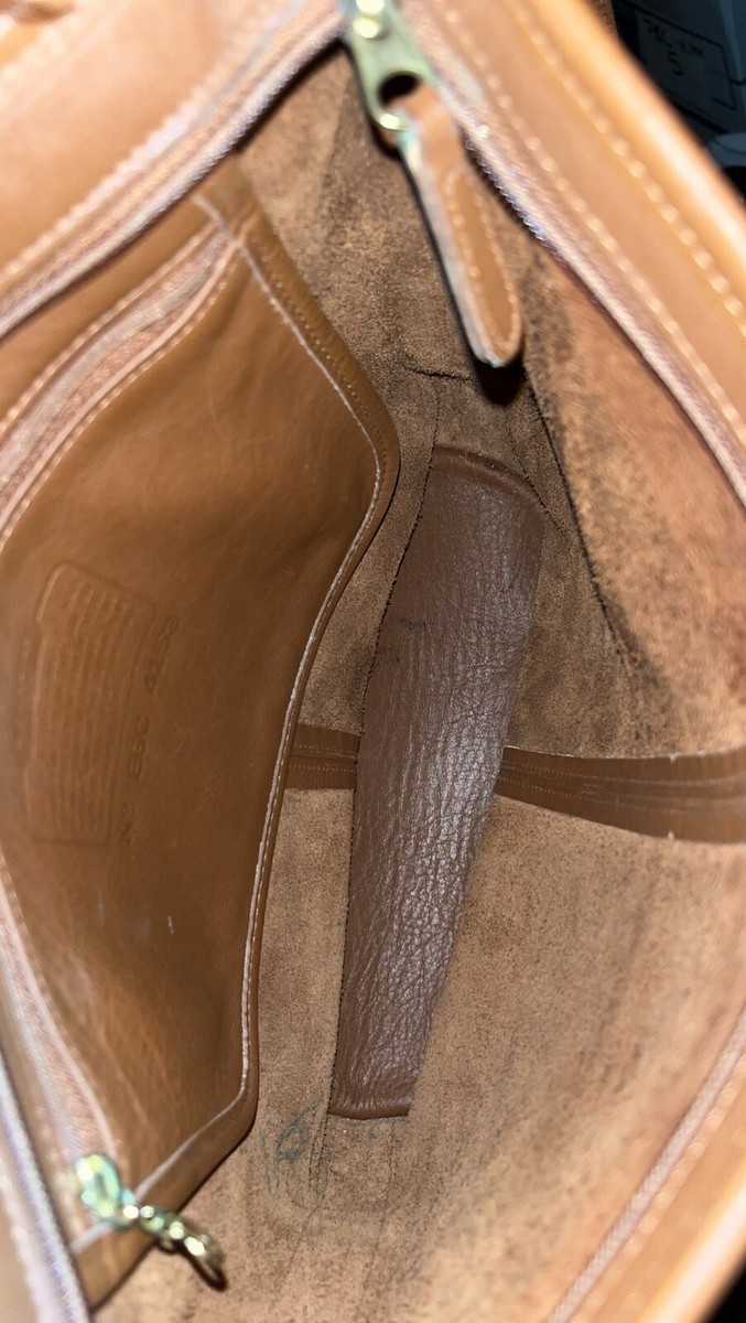 Coach Shoulder Bag 4153 Leather Tan/Brown Authentic | eBay
