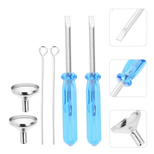 Confezione 3 Accessori Bicchiere Urna Uomo Piccolo Imbuto Acciaio Inox Imbuto Metallo - Foto 10 di 12
