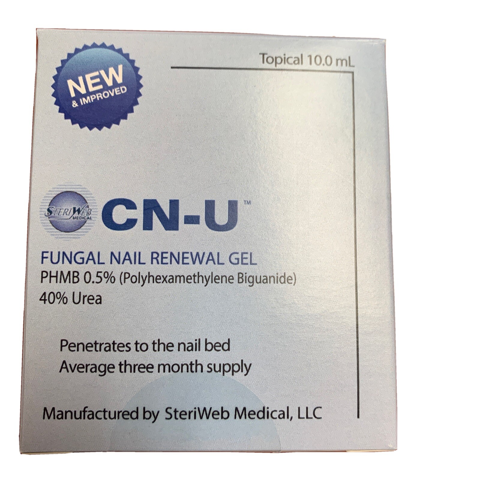 CNU Antifungal Nail Renewal Gel, PHMB 0.5, 40 Urea, Onychomycosis