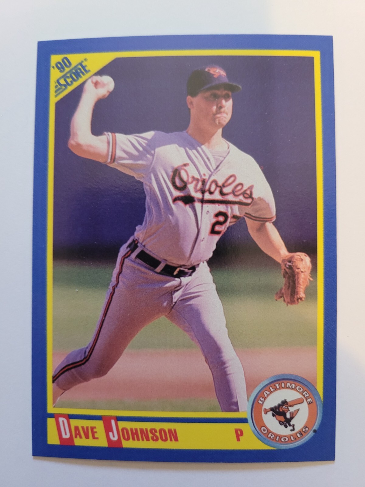 1990 SCORE DAVE JOHNSON #528 NM