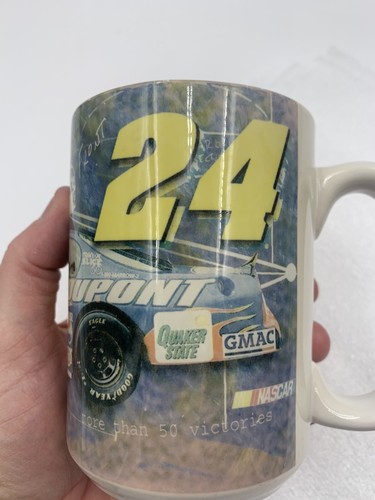 Jeff Gordon Coffee Mug #24 Rainbow Warrior Monte Carlo Winston Cup Champion - Picture 3 of 9