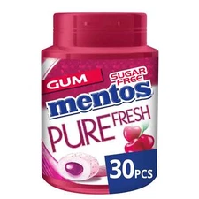 Mentos Gum | Gum Dark Fresh Cherry 30 Pieces | 2,1 Oz /60 Gr