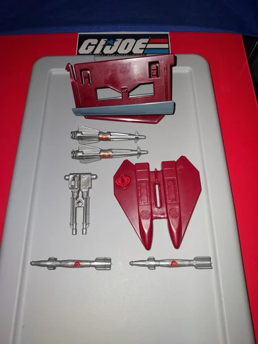 GI Joe Cobra Night Raven 1986 Unbroken Parts Lot Original 80's Hasbro