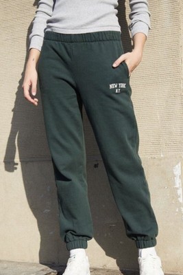 NY Forest Green Jogger Sweatpants Sz 