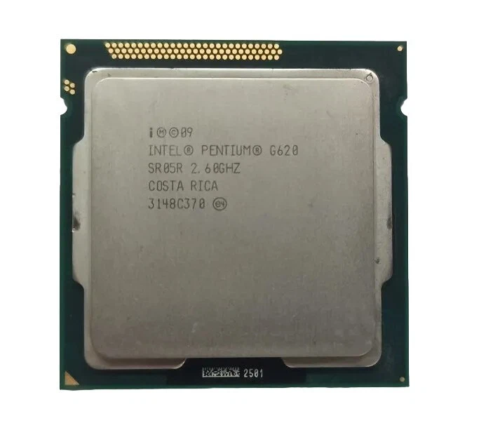 CPU INTEL PENTIUM G620 2,60 GHz 3 MB cache 65W Socket 1155 - Immagine 2 di 2