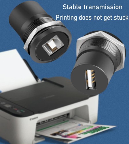 5PCS USB-B to USB 2.0 Panel Mount Connector USB B Printer Connector to USB2.0... - Picture 2 of 7