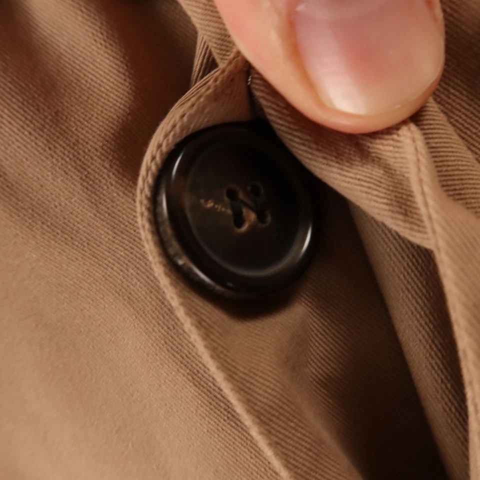 Chaqueta Aquascutum Para Hombre XL 48R Beige Algodón Sarga 1/4 Forrada Inglaterra Gabardina Foto 3 de 4