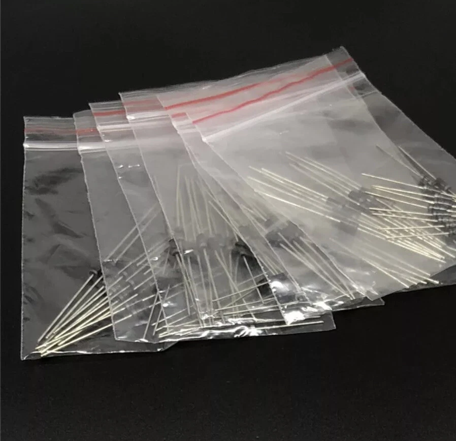 100PC Rectifier Diodes 8 Values 1N4148 1N4007 1N5819 1N5399 1N5408 1N5822 FR107 - image 3 of 4