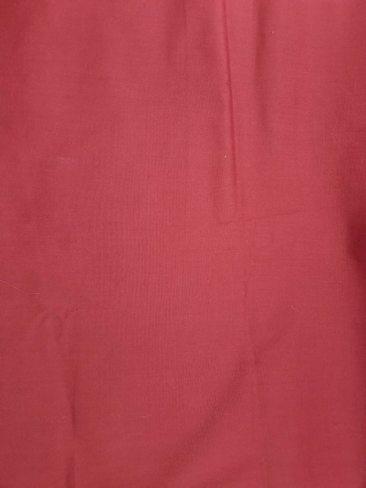 Tela de algodón rojo borgoña de una pieza 28" de ancho x 1 2/3 yarda de largo vacaciones-rojo nuevo Foto 3 de 4