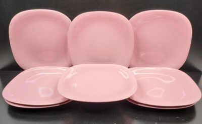 8) Mikasa Pink Whisper Dinner Plates Set Vintage Color Clasics