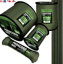 1000lb Paracord Rope Versatile 4mm 12-Strand for Camping, Survival, Outdoor Use