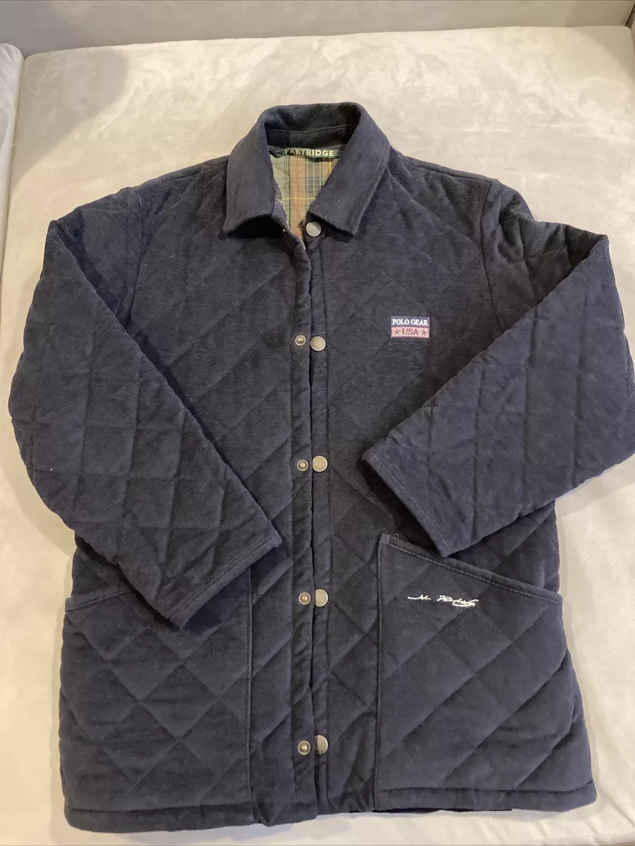 John Partridge - Quilted - 100% Cotton Moleskin - Jacket - Polo Gear - USA  - XS