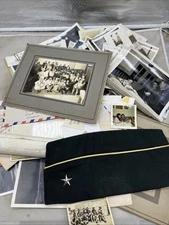 US Army Brigadier General Stoll Overseas Cap / Photograph Lot (CC727