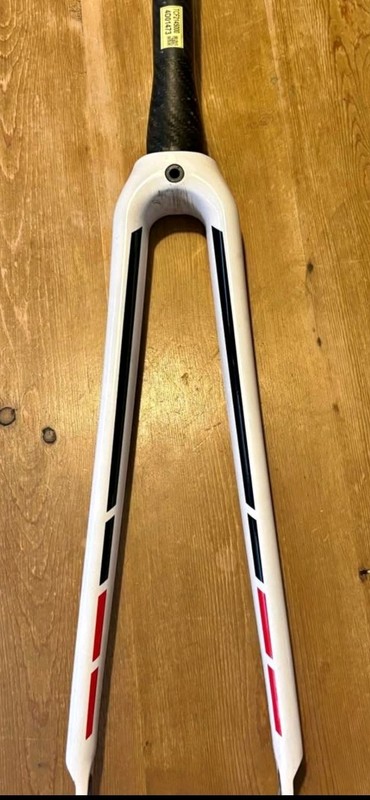 Trek Emonda SL Carbon Road Fork 700c TAPERED 45mm Rake QR Rim Brake Gloss White