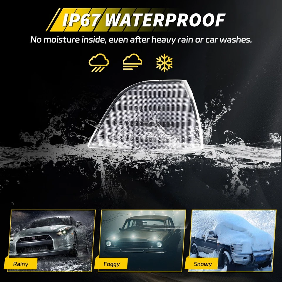 2X Euro Clear Lens Corner Signal Lights For 1992-1999 BMW E36 3 Series Coupe - Image 3 of 4