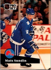 1991-92 Pro Set Mats Sundin HOF Quebec Nordiques #197