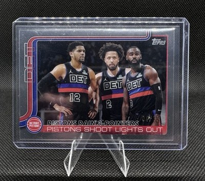 2025-26 Topps Pistons Rain 3-Pointers 279 Clear 04/10 Detroit Pistons
