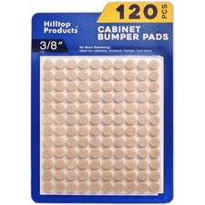 120 Pack Small 3/8" Felt Cabinet Bumpers, Door Felt Pads for Cabinet Doors ...