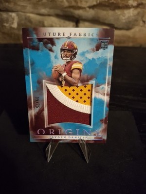2024 Panini Origins Jayden Daniels Future Fabrics RC Patch Turquoise /75 Rookie