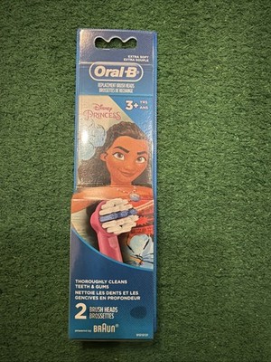Oral-B Kids Disney Princess Moana Replacement Brush Heads 2Pk Extra Soft Age 3+ 
