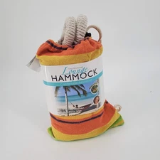 Tree Anchored Lounge Hammock Striped Colors will Vary NEW