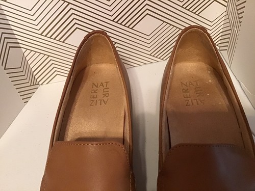Naturalizer Women’s Cabaret Slip On Chunky Loafers Cognac Size 8.5 M - Picture 4 of 5