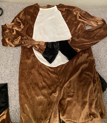 Men`s Horse Costume Adult Animal Jumpsuit Halloween Kentucky Derby