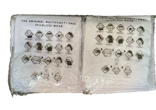 NIP Lot 10  Multifunctional Seamless Wear White Head Face Gaiter Headband Scarf