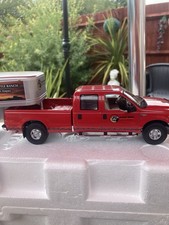 First Gear 1/34 Scale Ford F250 With Stock Trailer, Black Angus Ranch, Boxed