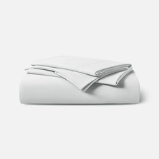 REST Evercool 3 pcs Queen Arctic White Breathable Fitted Bed Sheet/Pillow Cases